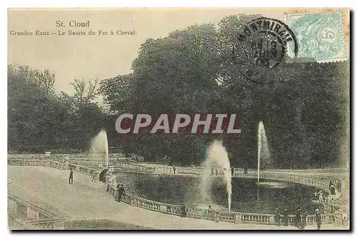 Cartes postales St Cloud Grandes eaux le bassin du Fer a Cheval