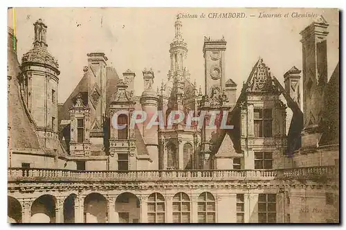 Ansichtskarte AK Chateau de chambord Lucarnes et cheminees