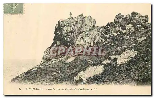 Cartes postales Locquirec Rocher de la Pointe du Corbeau