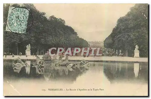 Cartes postales Versailles le Bassin d'Apollon et le Tapis Vert