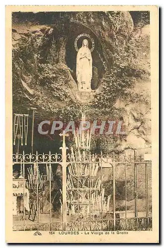 Cartes postales Lourdes la Vierge de la Grotte