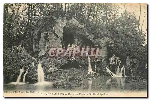 Cartes postales Versailles grandes Eaux Grotte d'Apollon