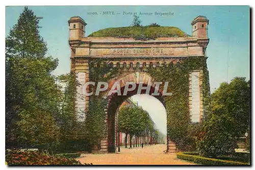 Cartes postales Metz Porte et Avenue Serpenoise
