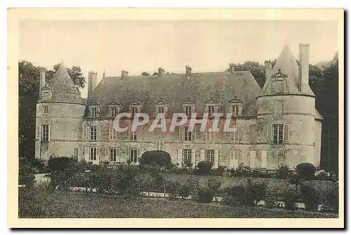 Cartes postales Chateau de Bussy Rabutin facade sur les jardins