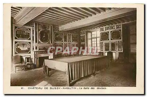 Cartes postales Chateau de Bussy Rabutin la salle des devises