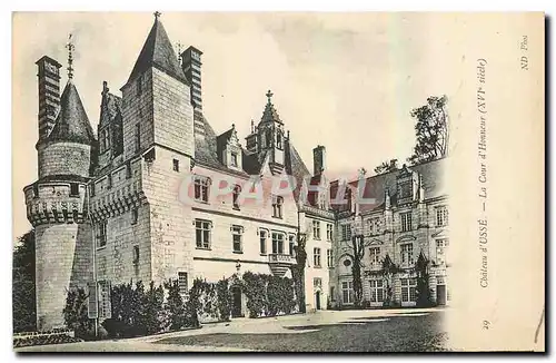 Cartes postales Chateau d'Usse la cour d'Honneur XVI siecle