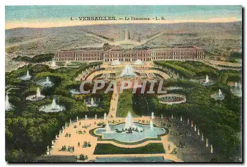 Cartes postales Versailles le panorama