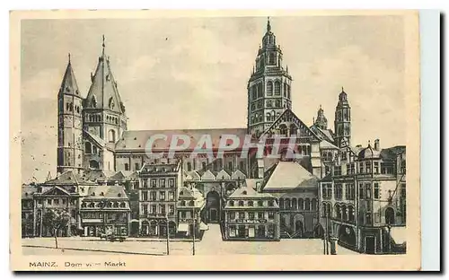 Cartes postales Mainz Dom Markt