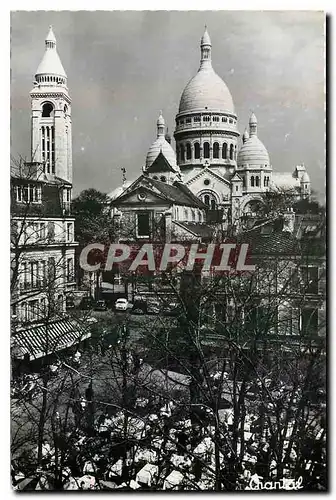 Cartes postales moderne Paris le Sacre Coeur et la Place du Tertre