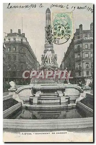 Cartes postales Lyon monument de Carnot