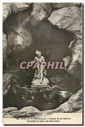 Cartes postales Parc de Rambouillet Grotte de la Laiterie Suzanne au Bain de Beauvelet