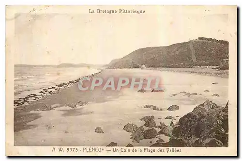 Cartes postales La Bretagne Pittoresque Pleneuf Un Coin de la Plage des Vallees