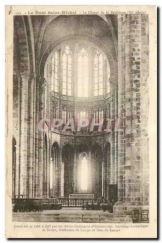 Cartes postales Le Mont Saint Michel Le Choeur de la Basilique