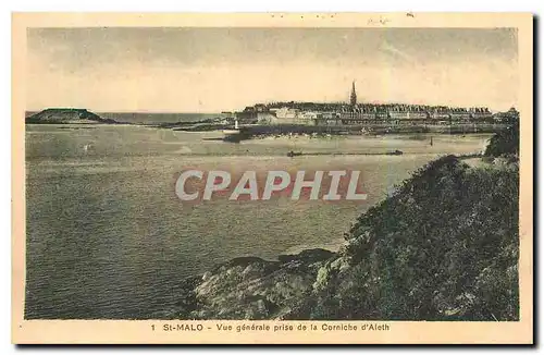 Ansichtskarte AK St Malo Vue generale prise de la Corniche d'Aleth