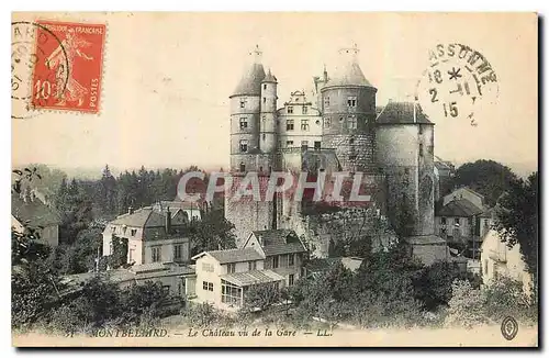 Cartes postales Montbeliard Le Chateau vu de la Gare