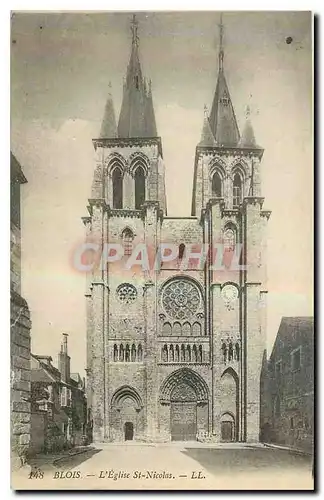 Cartes postales Blois L'Eglise St Nicolas