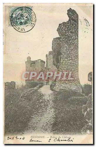 Cartes postales Vendome Ruines du Chateau