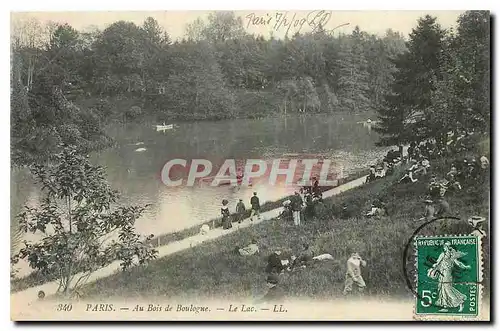 Cartes postales Paris Au Bois de Boulogne Le Lac