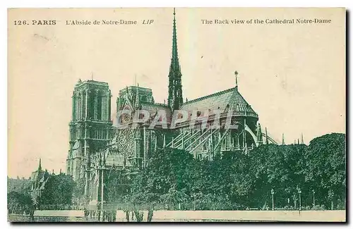 Ansichtskarte AK Paris L'Abside de Notre Dame