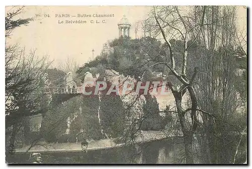 Ansichtskarte AK Paris Buttes Chaumont Le Belvedere