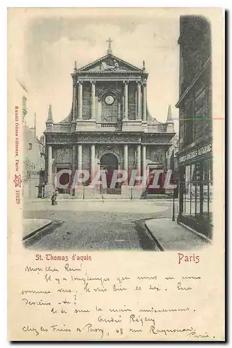 Cartes postales St Thomas d'aquin Paris