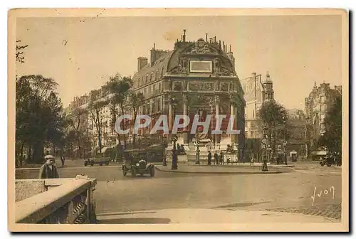 Ansichtskarte AK Paris en flanant Place et Fontaine Saint Michel