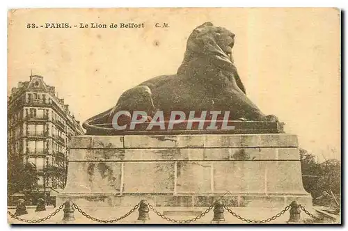 Cartes postales Paris Le Lion de Belfort