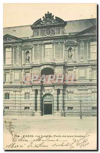 Ansichtskarte AK Paris Le Louvre Porte de Jean Goujon