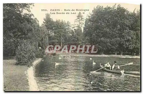 Ansichtskarte AK Paris Bois de Boulogne Les Bords du Lac