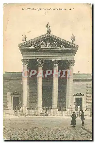 Cartes postales Paris Eglise Notre Dame de Lorette