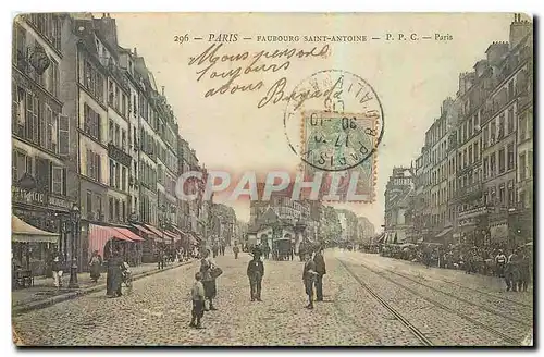 Cartes postales Paris Faubourg Saint Antoine