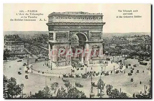 Ansichtskarte AK Paris L'Arc de Triomphe et la Tombe du Soldat Inconnu