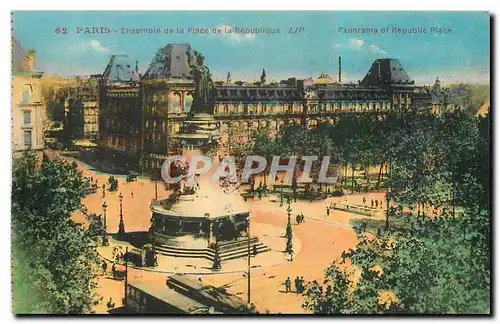 Ansichtskarte AK Paris Ensemble de la Place de la Republique