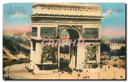 Cartes postales Paris L'Arc de Triomphe qui abrite la Tombe du Soldat Inconnu