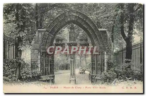 Ansichtskarte AK Paris Musee de Cluny Porte XIII siecle