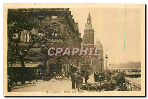 Cartes postales Paris Marche aux Fleurs