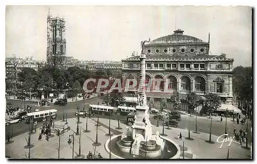 Cartes postales Paris et ses Merveilles La place du Chatelet et la Tour Saint Jacques