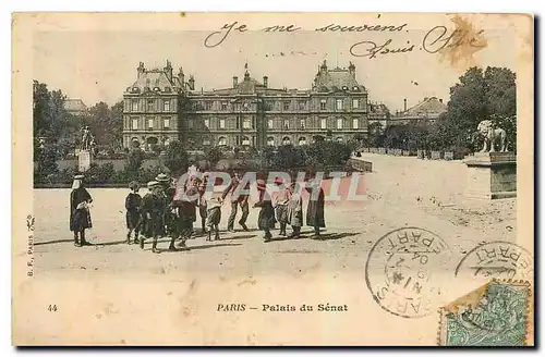 Cartes postales Paris palais du Senat Enfants