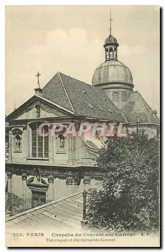Cartes postales Paris Chapelle du Couvent des Carmes