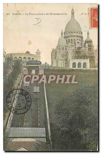 Cartes postales Paris Le Funiculaire de Montmartre