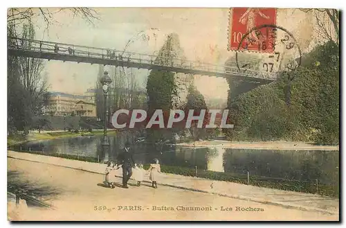 Ansichtskarte AK Paris Buttes Chaumont Les Rochers