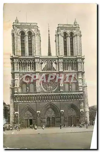 Ansichtskarte AK Paris Facade de la Cathedrale Notre Dame