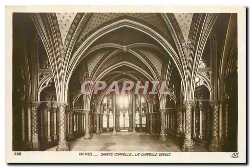 Cartes postales Paris Sainte Chapelle La Chapelle Basse