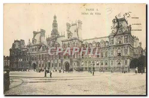 Cartes postales Paris Hotel de Ville