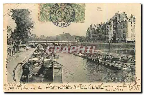 Ansichtskarte AK Paris Pont Neuf Un bras de la Seine