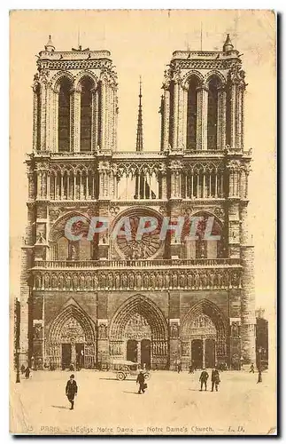 Cartes postales Paris l'Eglise Notre Dame