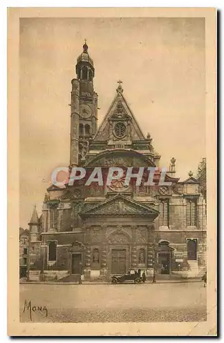 Cartes postales Paris l'Eglise St Etienne du Mont Place du Pantheon