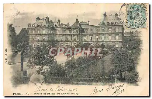 Cartes postales Paris Jardin et Palais du Luxembourg