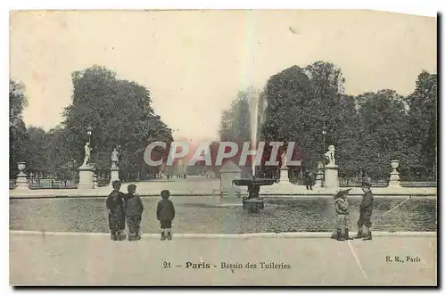 Ansichtskarte AK Paris Bassin des Tuileries