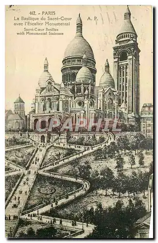 Ansichtskarte AK Paris La Basilique du Sacre Coeur avec l'Escalier Monumental